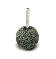 Grinding stone for rubber SPHERICAL GREEN Ø 35