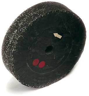 Spazzola gommata 4” Ø 100x25 con fili di acciaio